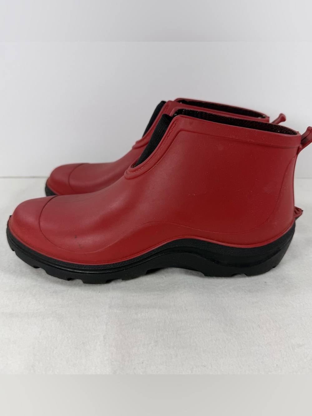 Sloggers Garden Rain Boots Women US 8 EU 38 Red Ankle Spring Outdoor USA Rubber - Picture 6 of 12
